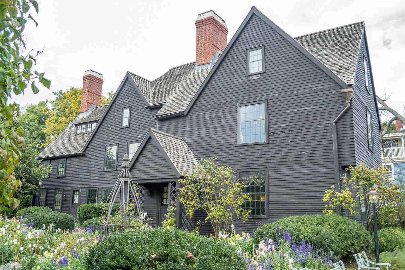 HIstoric grey house in Salem, MA