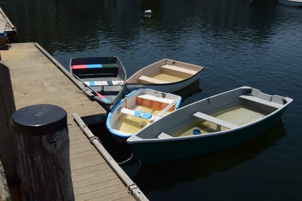 Rowboats in a dock