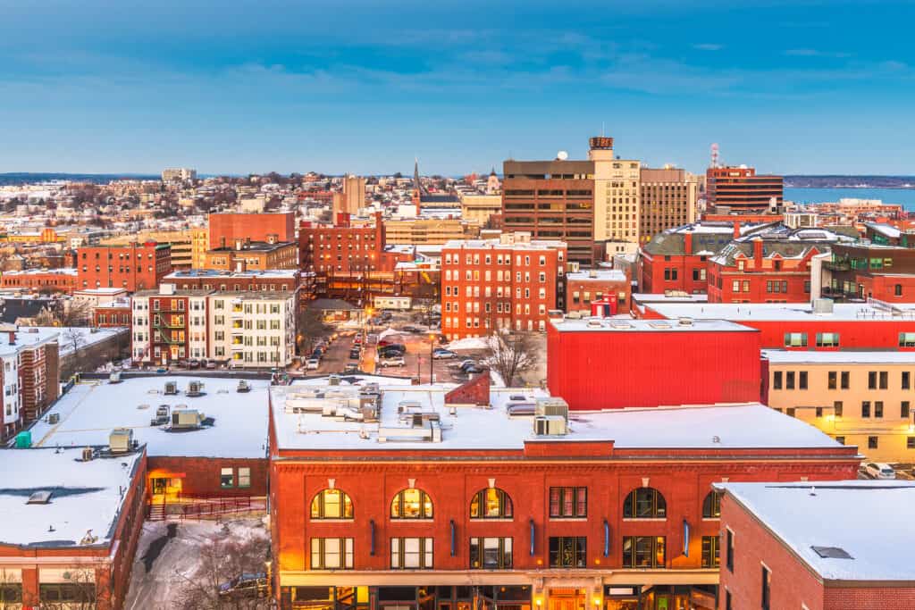 A city of colorful buildings