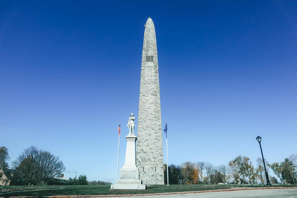Bennington Monument against a blue sky