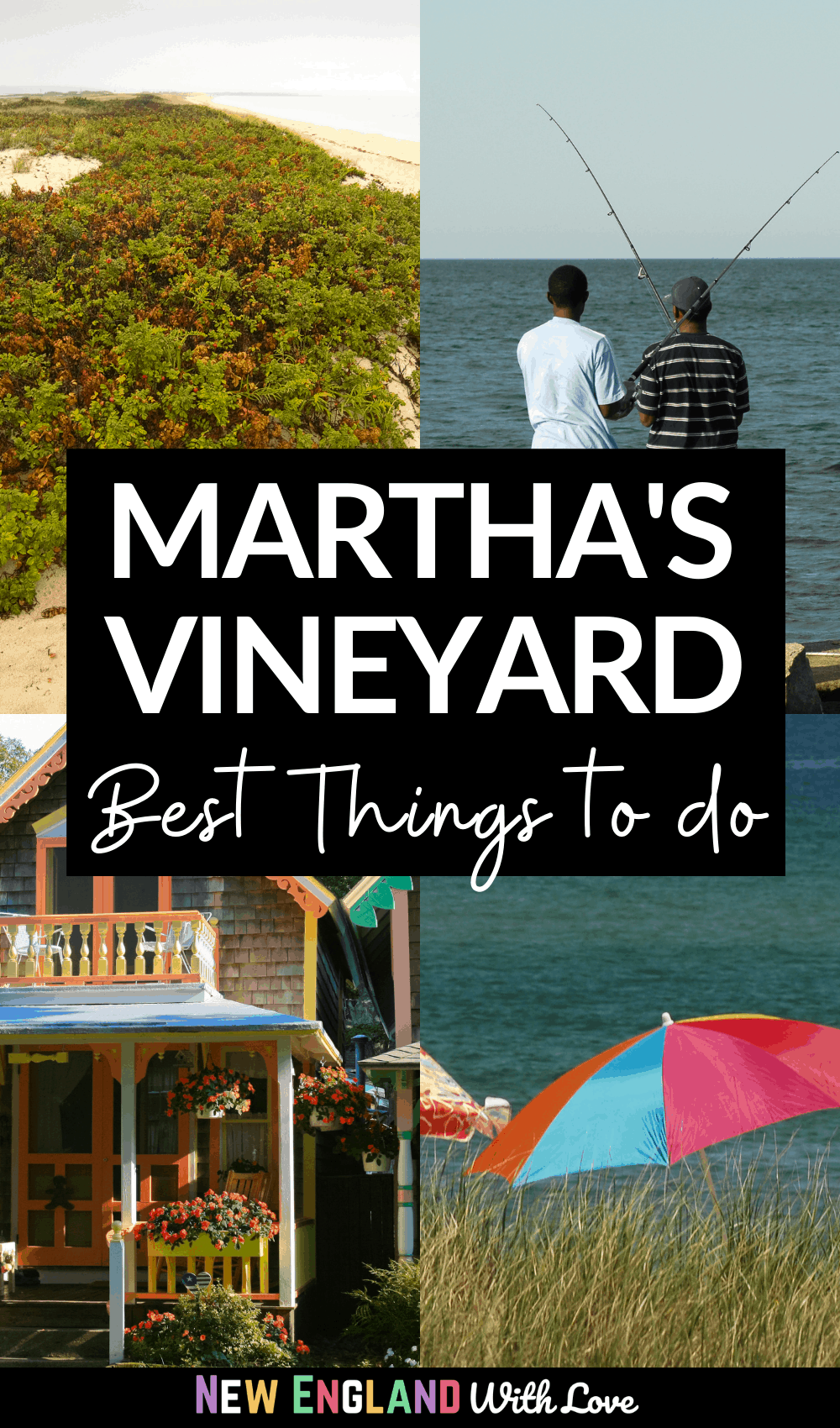 Pinterest graphic reading "Martha's Vineyard Best Things To Do"