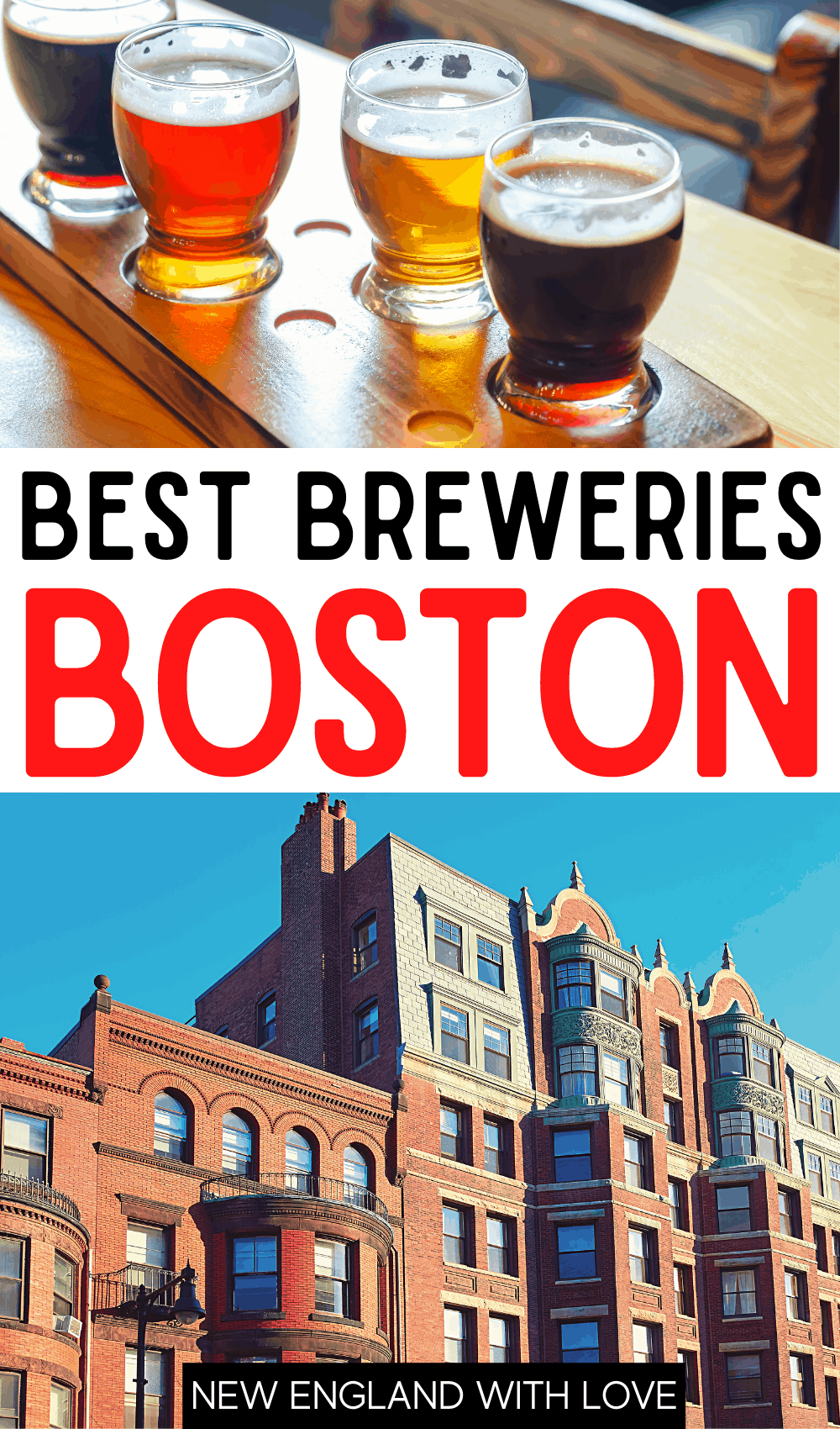 Pinterest graphic reading "BEST BREWERIES BOSTON"