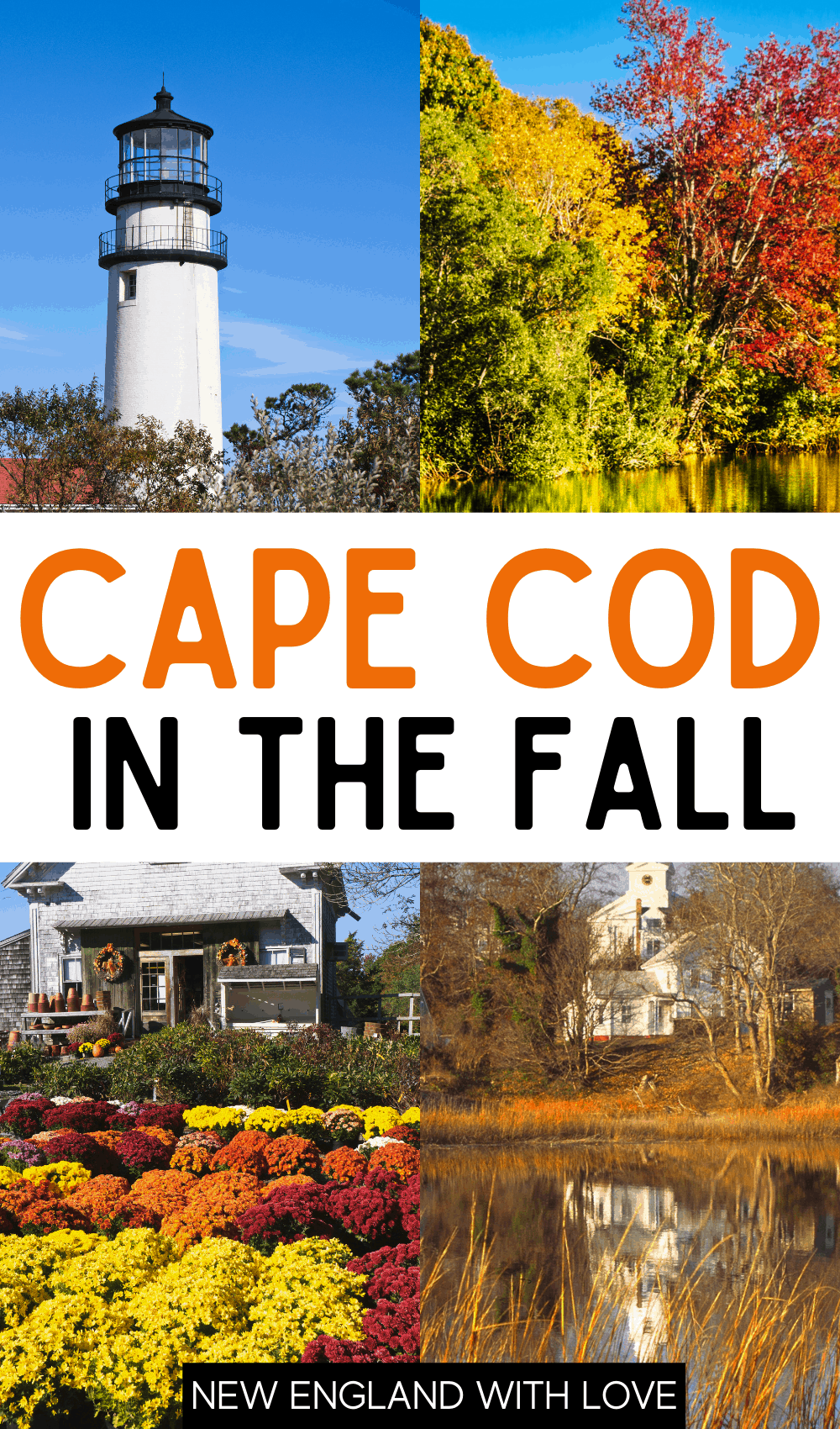 Pinterest graphic reading "CAPE COD IN THE FALL"