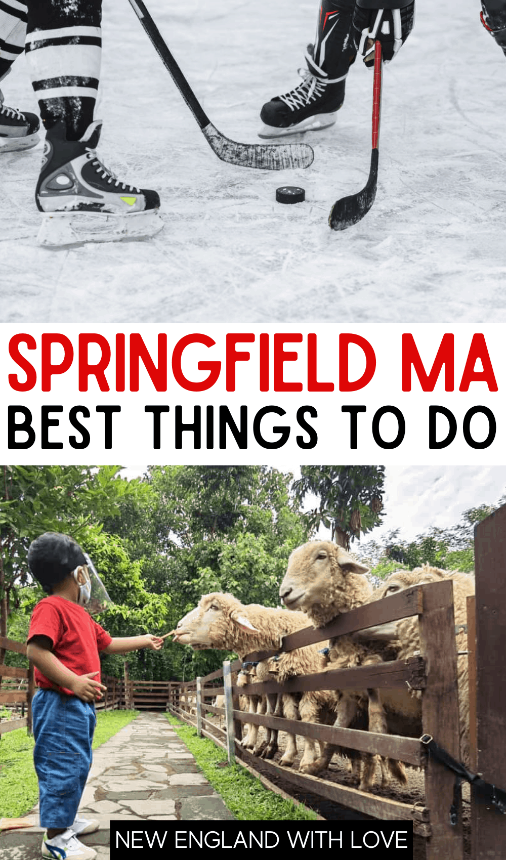 Pinterest graphic reading "SPRINGFIELD MA BEST THINGS TO DO"