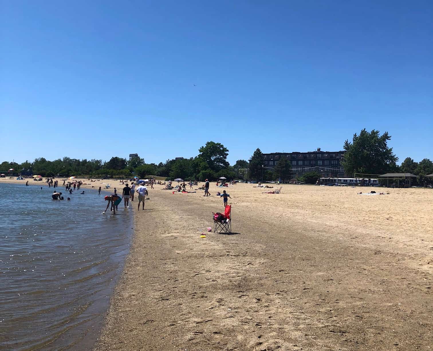 People enjoying the view at a beach