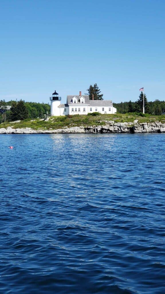 The Pumpkin Island Lighthouse on Little Deer Isle, Maine