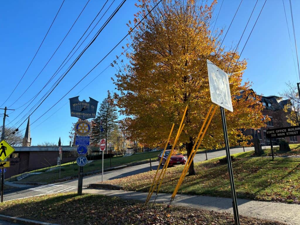 A street sign in Brattleboro, Vermont